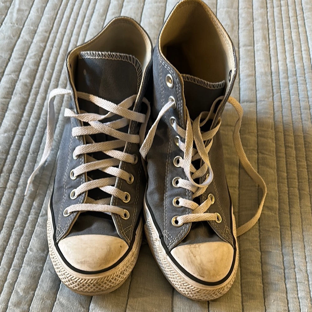 Converse Gray High-Top Sneakers